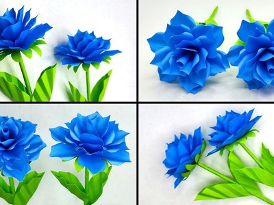 DIY Handmade Amazing Paper Flower Making | Paper Flowers | Home Decor | Crafts