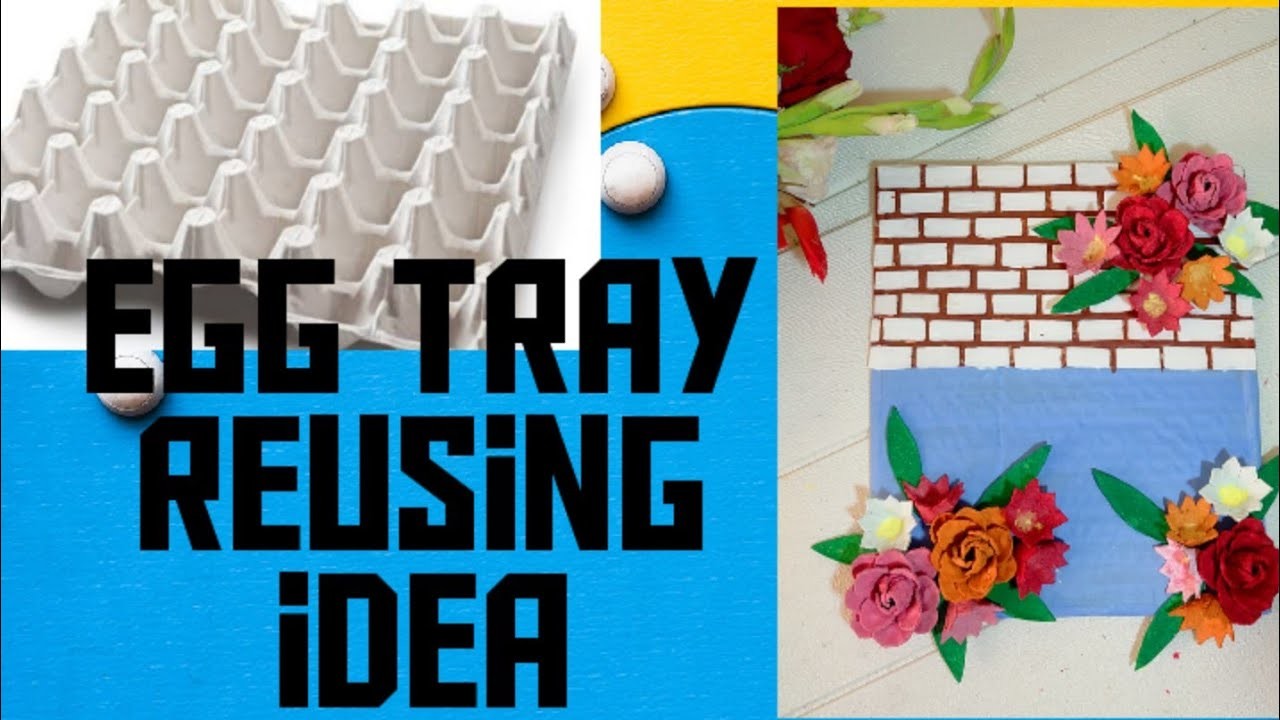 DIY. How to make room Decor from Egg carton || Egg tray craft. Wall hanging