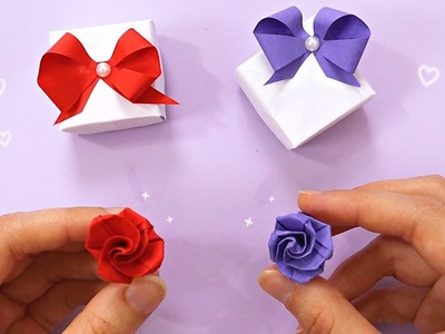 DIY paper Rose Ring with box. How to make beautiful Rose Ring. Easy paper gift