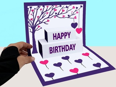 DIY Pop Up Birthday Card - Easy Birthday Card - GREETING cards for Birthday