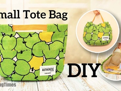 DIY Small Tote Bag with Gusset | Handmade Tote Bag available in two styles [sewingtimes]