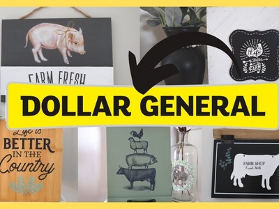 Dollar General Farmhouse DIY Decor | $5 and Under