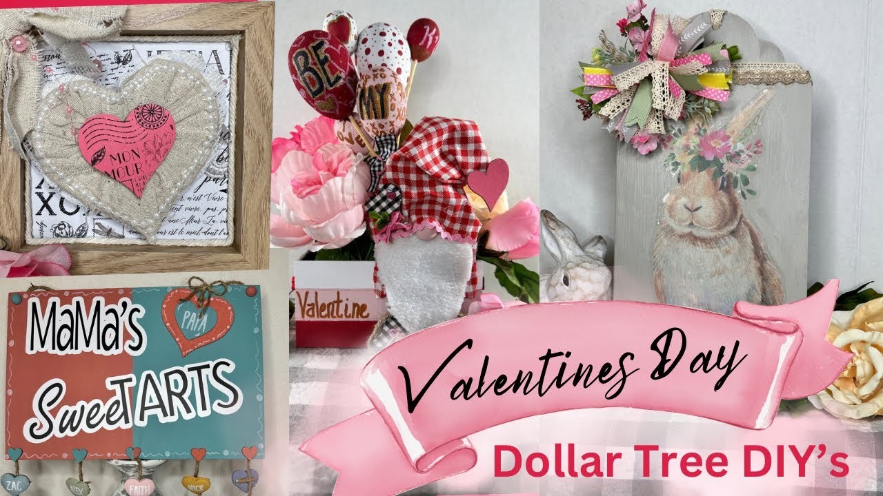 Dollar Tree Valentines Day Diy’s with One Spring.Easter DIY