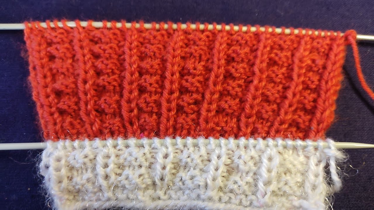 Easy 8 rows  design repeat knitting pattern #trending #knitting #hindi #2023