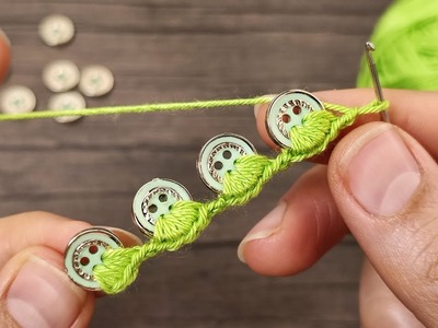 ???? Easy Crochet Bracelet with Buttons (Crochet Gifts????) | Crochet Projects for Beginners
