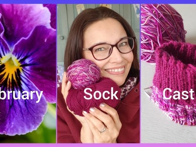 February Sock Knitting Cast On -  Simply in Stitches Craft Room Vlog
