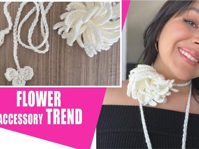 Flower Accessory Trend. How to crochet - EASY AND FAST - BY LAURA CEPEDA