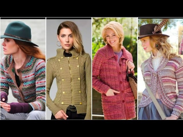 Gorgeous and Trendy crochet knitting cardigan jumper jacket sweater designs for girls & wome 2023