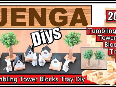 GRAB YOUR TUMBLING TOWER BLOCKS NOW!!! II JENGA BLOCKS TREE DIY II JENGA BLOCKS BIRD HOUSE VILLAGE