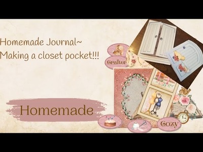 Homemade Journal ~ Making a closet pocket!