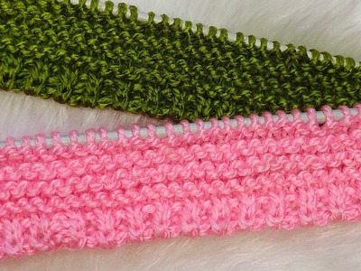 How to knit easy and beautiful border