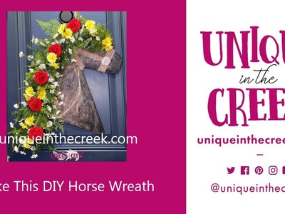 How to Make a Floral Horse | DIY Horse Wreath | Spring Craft | Horse Wreath Board | Live Replay
