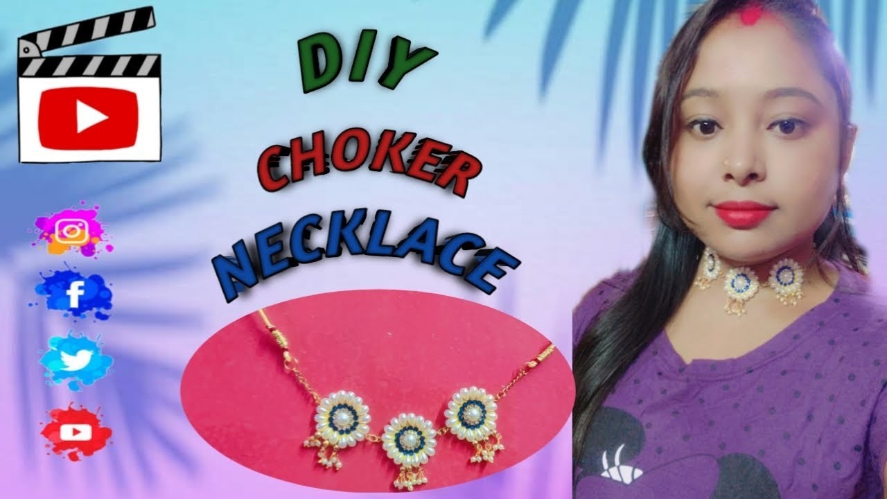 How to make designer pearl necklace at home| DIY| #jewellery making |# craft | B.M CREATION.