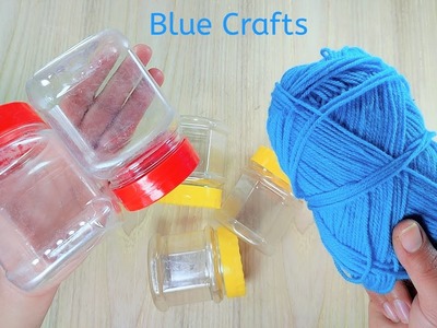 I Did An Incredible Job With Plastic Bottle And Yarn | Diy Recycling Craft Ideas | Gift Idea