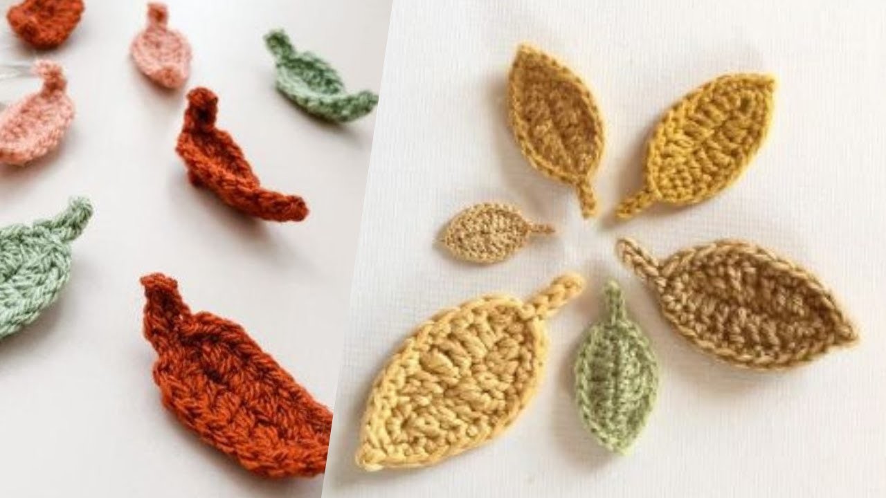 INCREDIBLE????You'll love With This Trend Crochet Idea???? Leaf knitting