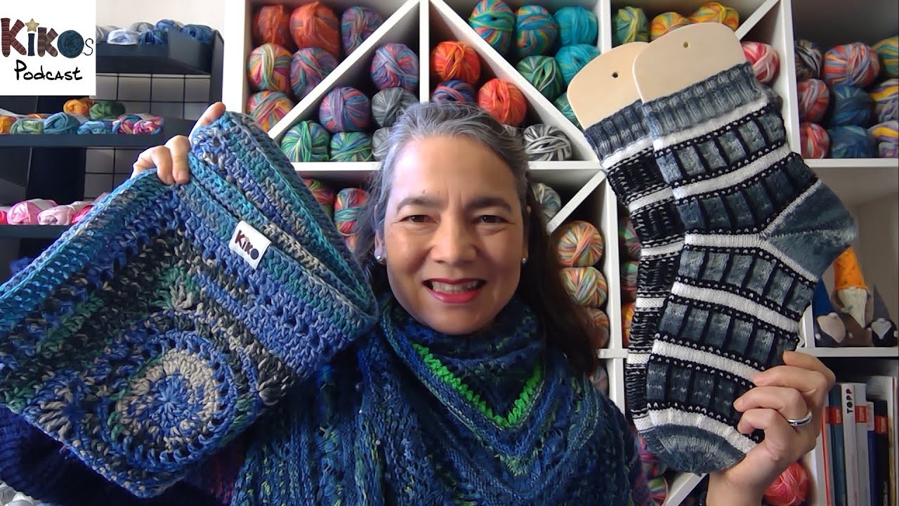 Kiko's Knitting Podcast #174 - Square & Film Reel Socks