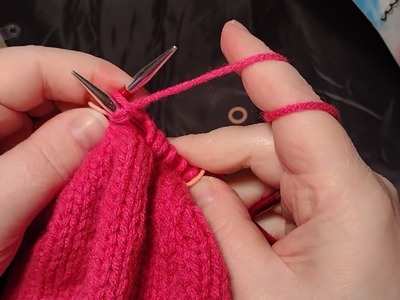 Knitting Hearts Align hat finishing