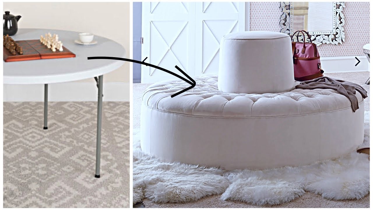 NEW DIY Luxury CHAIR USING PLASTIC Table! DIY HIGH END LOOK FOR LESS!