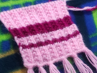 New knitting pattern for sweater, stole, muffler, shawl,scarf #beenakiduniya