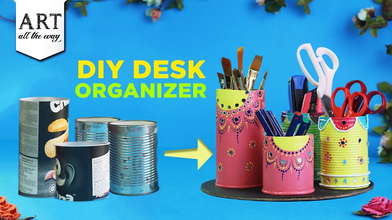 Recycled Craft Ideas | Do It Yourself Desk Decor | Acrylic | Best Out Of Waste |   @VENTUNOART