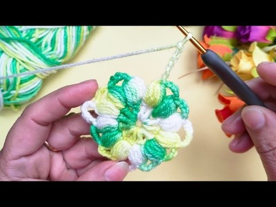 SO BEAUTIFUL!!.  Super easy very useful crochet knitting!! Crochet GRANNY SQUARE Motif!