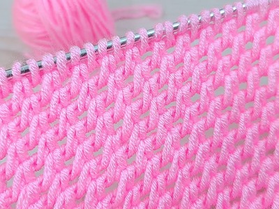 Super Easy Tunisian Crochet Baby Blanket For Beginners online Tutorial Knitting #tunisian