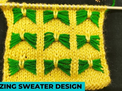 Sweater Design I Knitting Pattern I For Beginners I Amazing Sweater Design