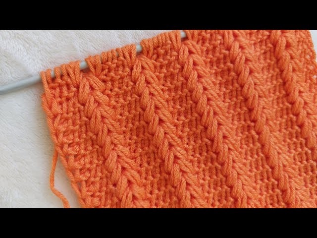 Wonderful ???? ???? Super Easy Tunisian stitch *video tutorial step-by-step #tunisiancrochet #crocheting