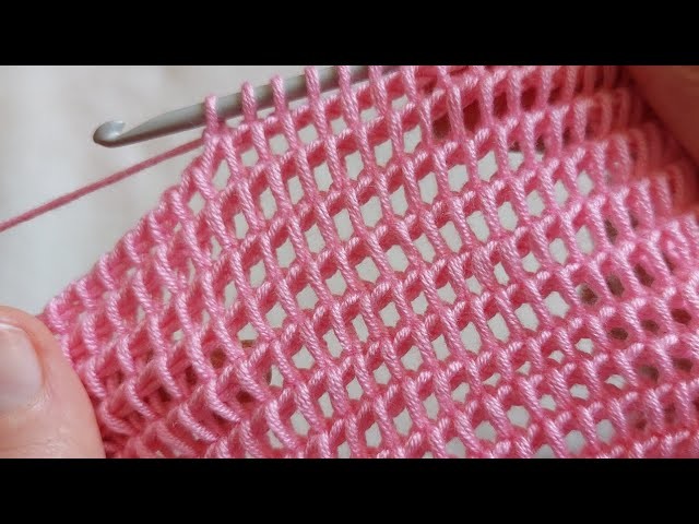 Wonderful ???? ???? Tunisian Stitch Super Easy for beginners #tunisiancrochet #tutorial