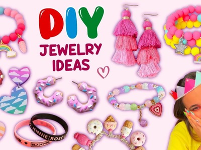 12 DIY JEWELRY IDEAS - HANDMADE JEWELRY IDEAS - EASY PAPER CRAFT JEWELRY and more…