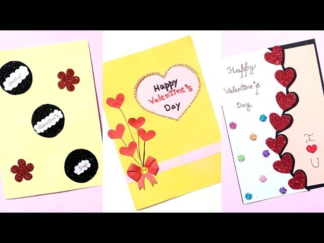3 beautiful valentine's day card ideas | Diy valentine's day cards
