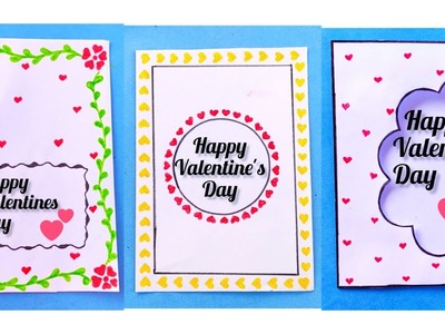 3 Easy white paper valentines day card | diy valentine's day greeting card | greeting card