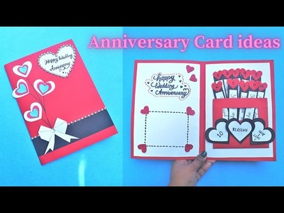 Beautiful Anniversary Card Idea| Handmade Greetings Card for Loved ones