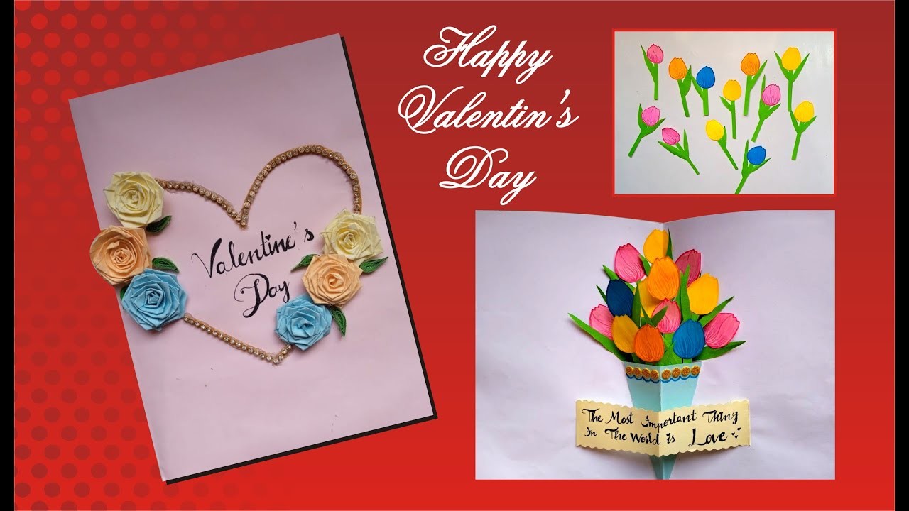 Beautiful Pop up Valentine's Day Card  Ideal | DIY Greeting Cards For Valentine’s Day | Handmade