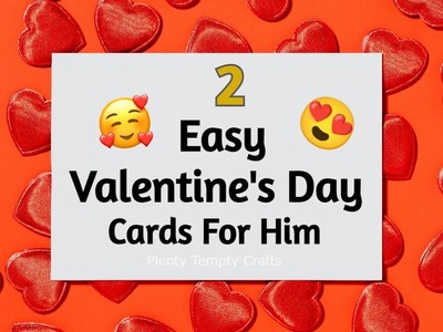 Beautiful Valentine's Day Card Making | DIY Anniversary card for Husband | Heart card | Love card
