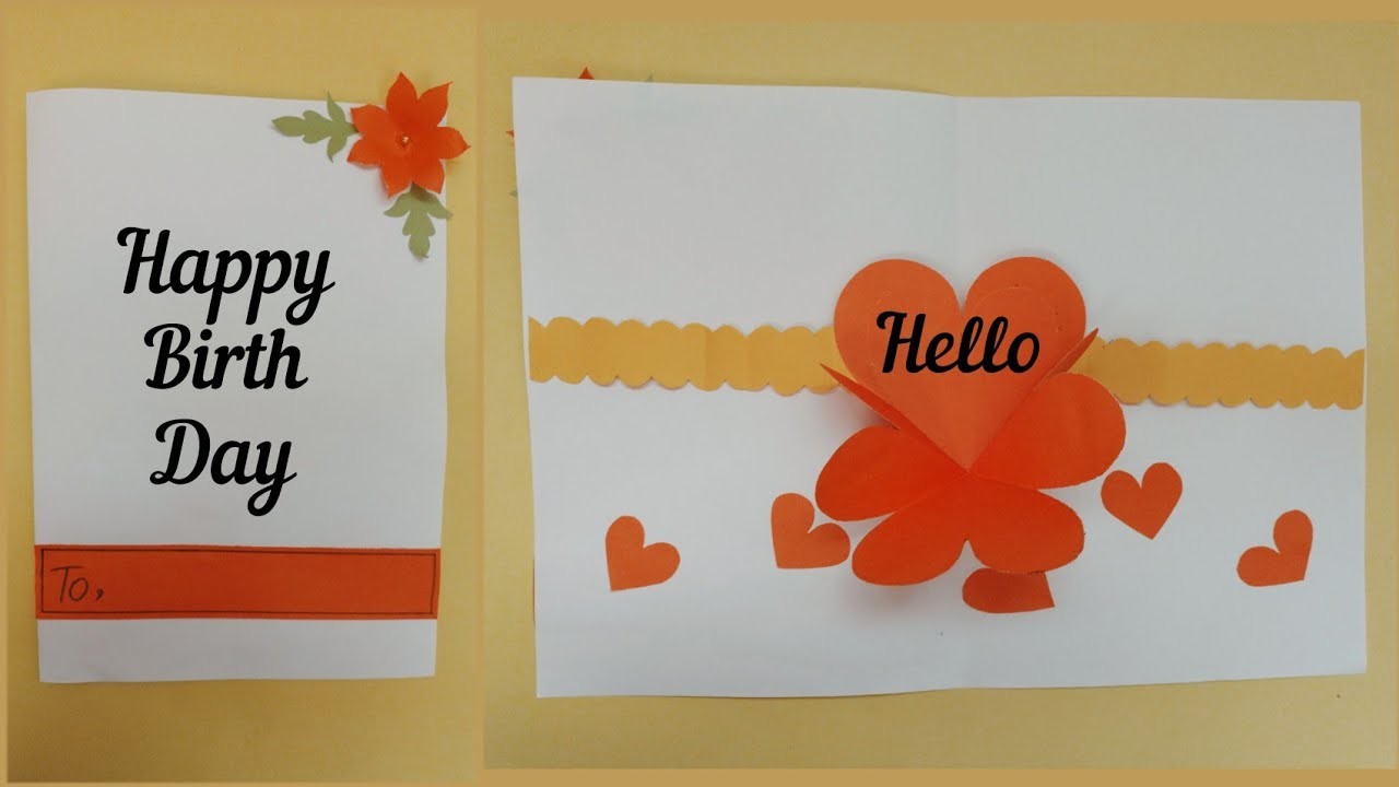 Beautiful Valentine's Day Card Idea| Handmade Greetings Card for loved ones| DIY birthday card ideas