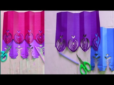 Best Paper cutting at Home || Home decoration ideas with Papar|| Paper craft||