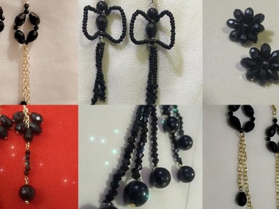 Black Earrings!!. Daily Wear DIY Earrings | Latest Fashion Jewellery Ideas For Girls||#@FTM Fashion