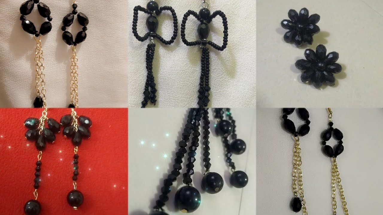 Black Earrings!!. Daily Wear DIY Earrings | Latest Fashion Jewellery Ideas For Girls||#@FTM Fashion