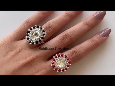 Circle of Love ❤️ beaded ring #handmade #fashion #jewelry #ring
