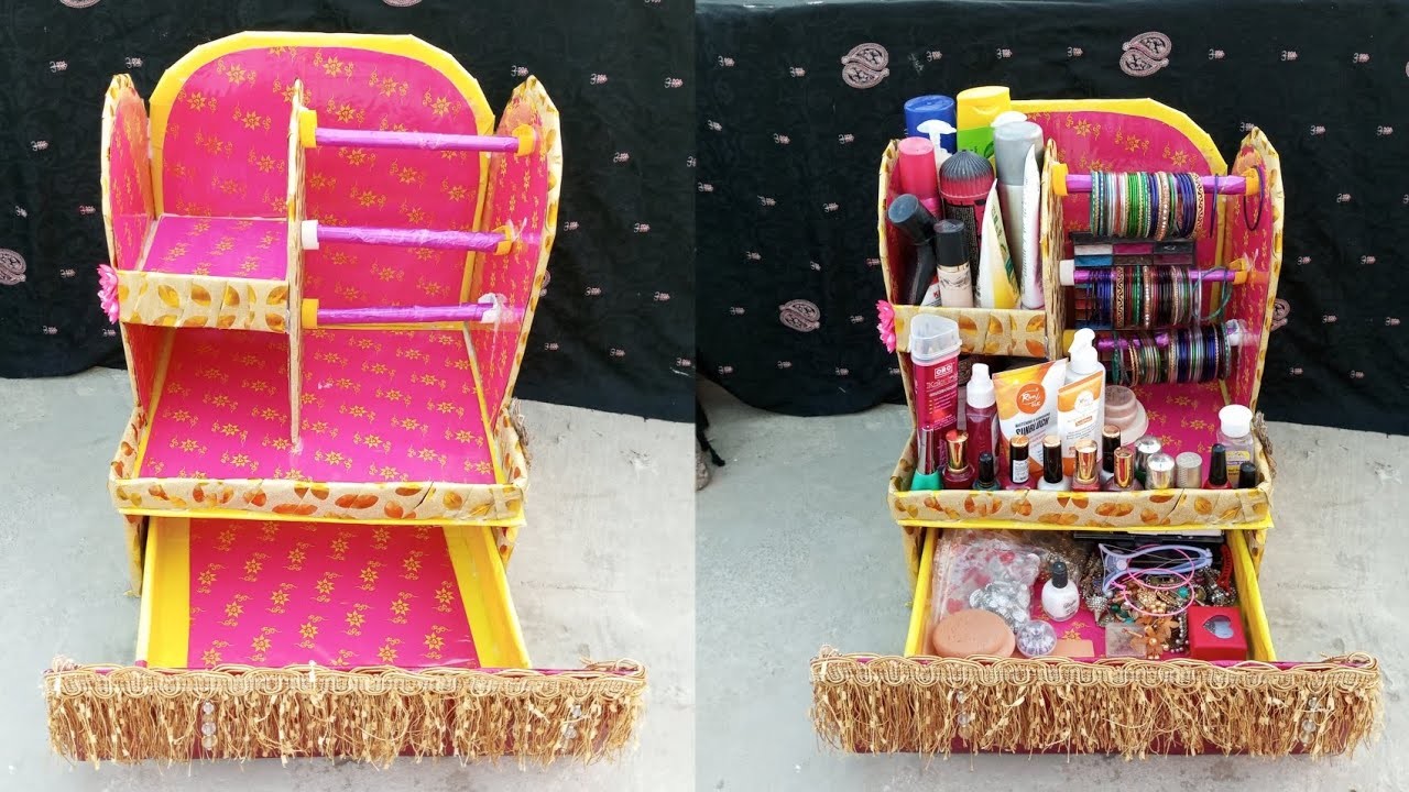 Diy |Cardboard box reuse ideas | Handmade bangles Stand tutorial