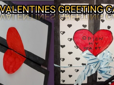 DIY GREETING CARD FOR VALENTINE’S DAY| How to make message card using white paper|White paper crafts