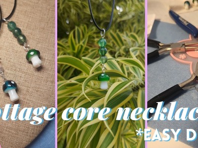 DIY Jewelry Tutorial|Get that Pinterest cottage core Aesthetic Look with This necklace
