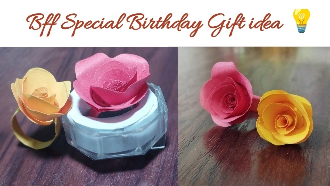 "DIY Paper Rose Ring Tutorial - How to Make a Beautiful Rose Ring with a Box" - DIY jewelry