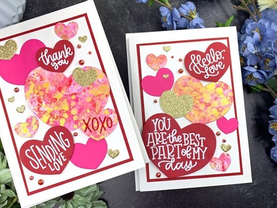 Easy Oxide Magic Ink Smooshing | AmyR 2023 Valentine's Card Series #14