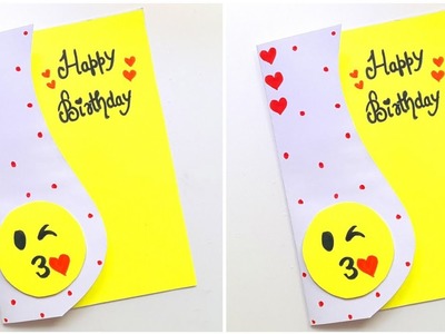 ???? Emoji Style ???? Handmade Birthday Card For BFF • Easy birthday card idea 2023 • easy birthday card ????