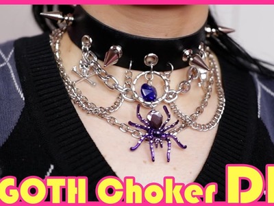 Goth Choker DIY | Make a chain choker with me!