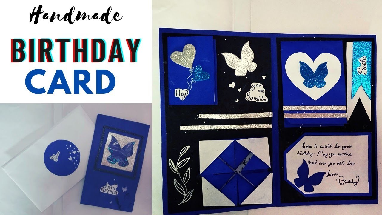 Handmade Birthday Greetings Card | Tutorial | Birthday card tutorials | Paper craft ideas |