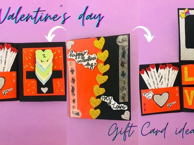 Handmade Valentines Card.How to make Valentine's day card.Valentine's day card making.Valentine card