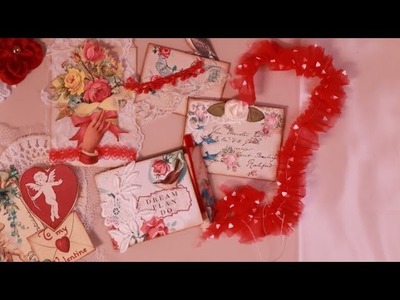 Handmade Valentines.Valentine Journal Box.Create with Me.Part 2
